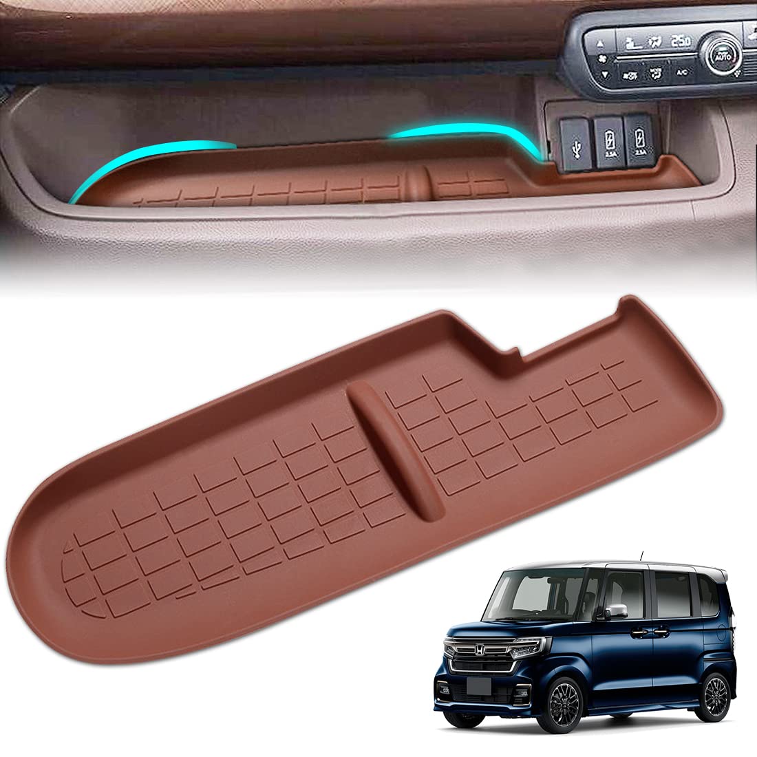 

TANAMACHI Honda Pocket Mat, Nbox Custom Accessories, Anti-Slip Mat, Exclusive N-BOX 2017 2018 2019