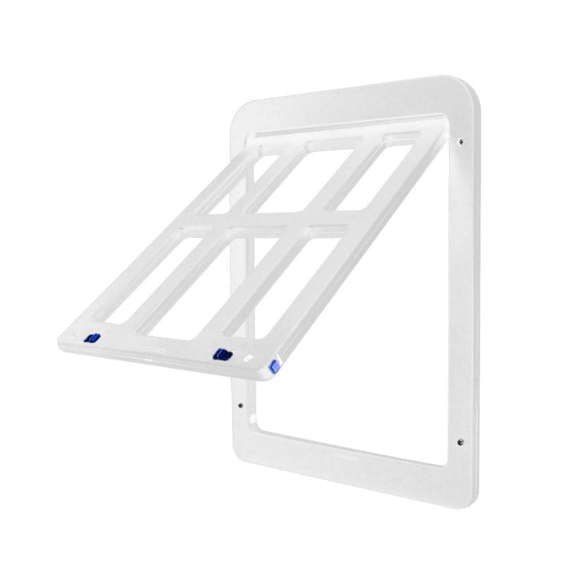

Dog and Cat Door, Small Medium Large Pets Closing Panel for Screen Door 1 белый