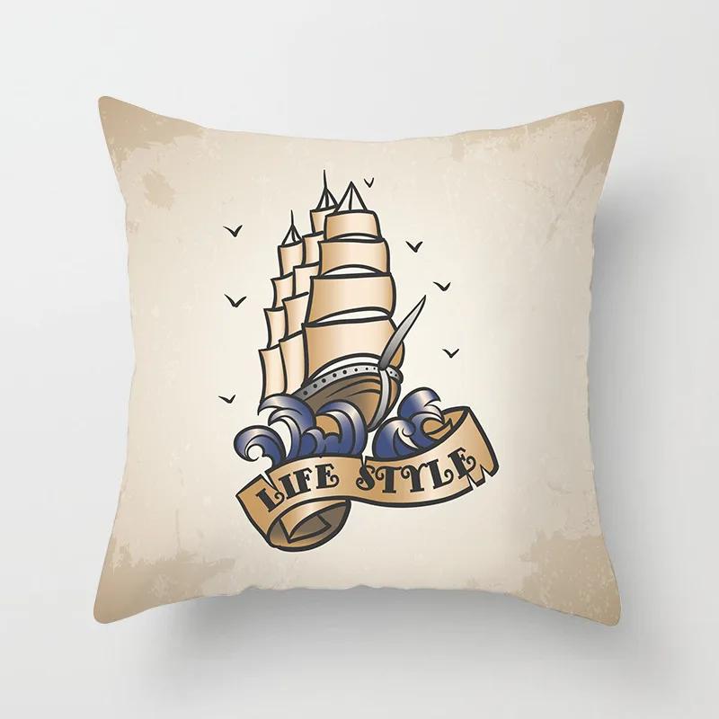 Pillowcases Home Decor Living Room  Cute Blue Ocean Pillowcase Office Chair Double Bed Cushion Cover