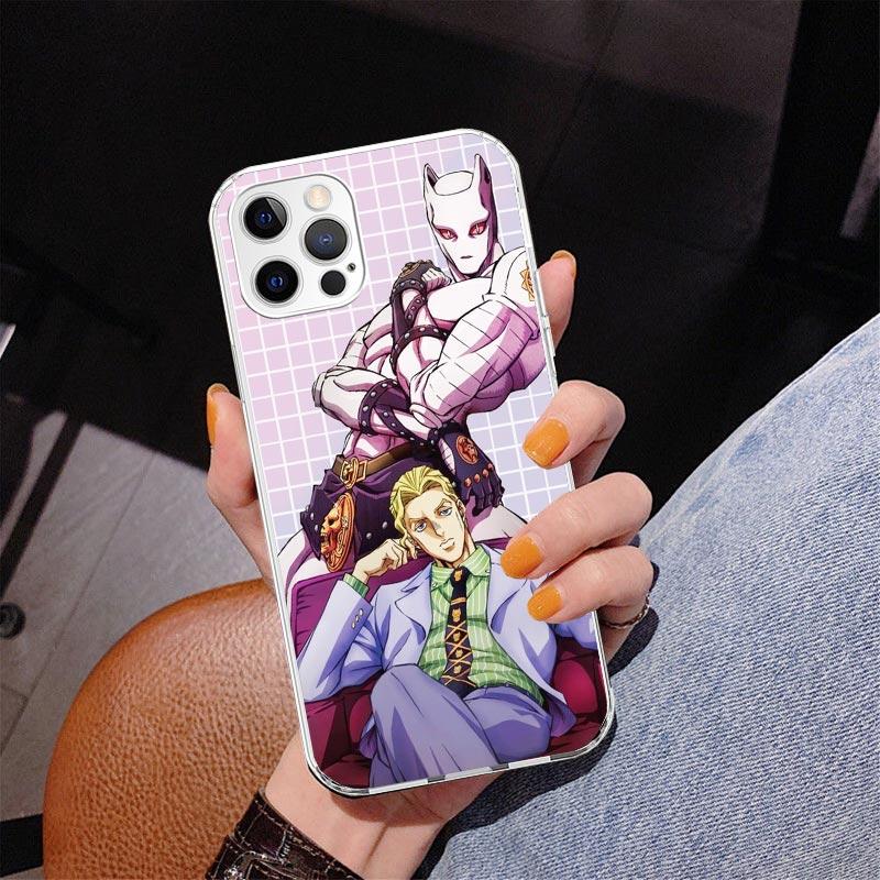 JoJo Adventure Killer Queen Phone Case For iPhone 17 Air 16 Pro Max 16E 15 + 14 Plus 11 12 13 Mini 7 8 SE Gift Print Cover Funda