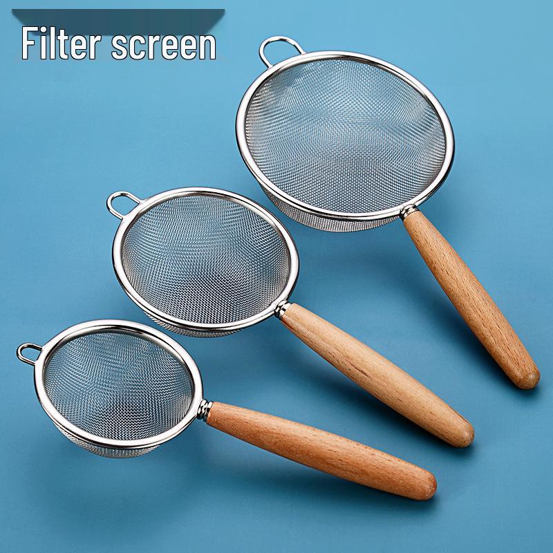 Stainless Steel Skimmer Spoon for Flour, Soy Milk, Oil, Juice, and Anti-Scald Kitchen Tasks