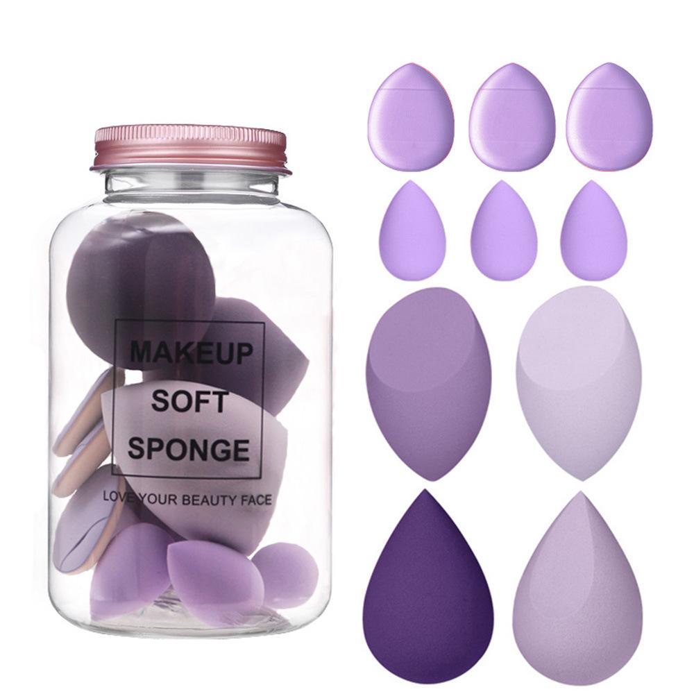 

10-Piece Drift Bottle Makeup Sponge Set: Mini Finger Air Cushion Puffs