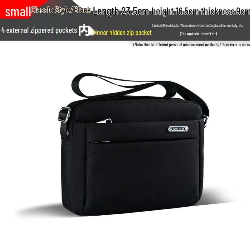 Trendy Men's Waterproof Oxford Crossbody Shoulder Bag