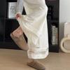 Korean Hollow Ice Silk Wide-leg Pants for Women In Summer Thin New Design Lace High-waist Casual Pants