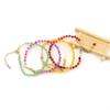 Personalized Handmade Gold Wrapped Agate Bead Crystal Bracelet Women'S Adjustable B75