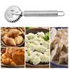 Cortador de Ravioles de Acero Inoxidable con Mango Ergonómico para Cortar y Sellar Masa y Pastelería, Horneado Casero