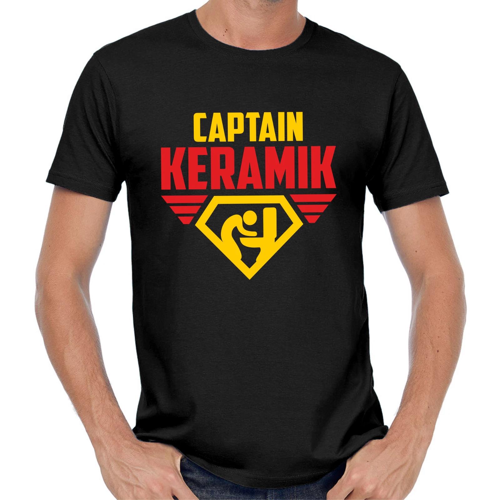 Men s and Women s T-shirts Captain Ceramics Mallorca Party Jga Party Celebration Comedy Funny Fun M
