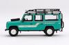 TrueScale Miniatures MINI GT Scale Land Rover Defender 110 County Station Tritend Finished Model 1/64 Wagon, Green, Right-Hand Drive,