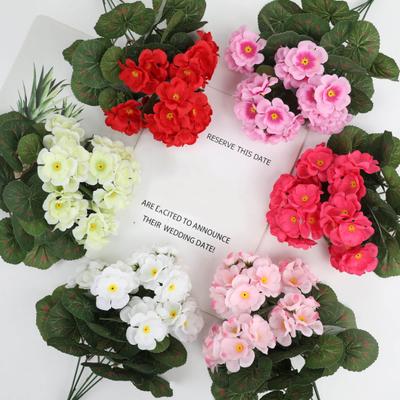 1/2Pcs Artificial Geraniums Realistic UV Resistant Fake Flower Wedding Party Indoor Outdoor Office
