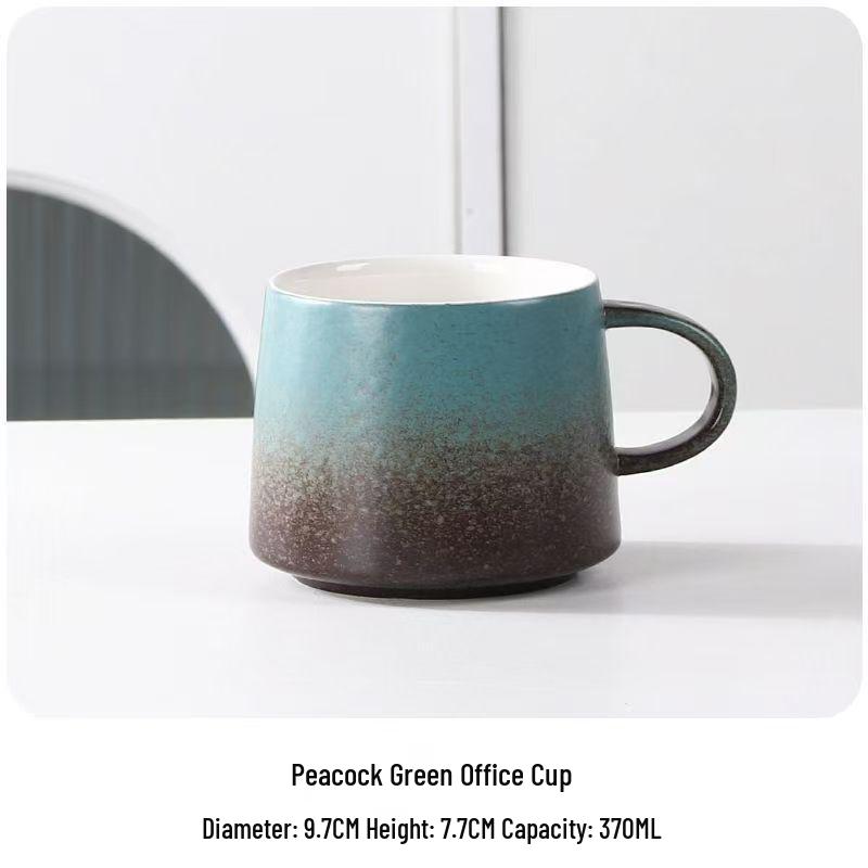 Exquisite High-End Ceramic Coffee Cup & Saucer Set for Home or Office - Light Luxury Mug for Afternoon Tea