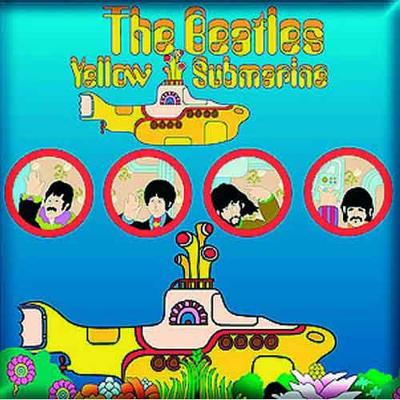 Yellow Submarine Porthole Fridge Magnet