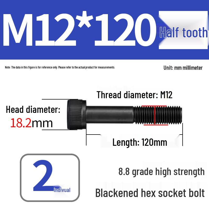 8.8 High-Strength Socket Head Cap Screw Bolt (M4-M20)