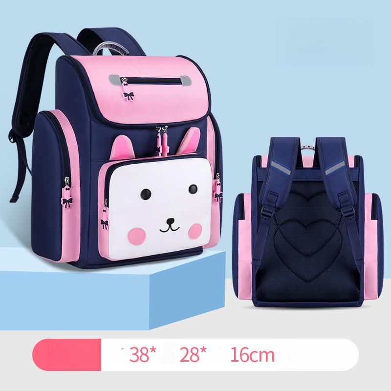 Girls' School Backpack For Elementary School Students Children'S Double Shoulder Backpack Lightweight And Burden-Reducing For Kindergarten