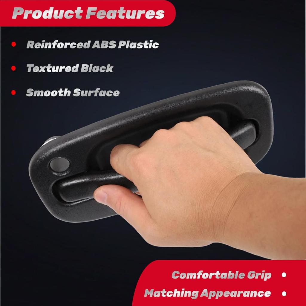 Exterior Door Handle Front Left Driver Side For 1999 2000 2001 2002 2003 2004 2005 2006 2007 Chevy Silverado Suburban Tahoe Avalanche, GMC Sierra
