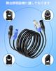 CERRXIAN 2M PowerCon Compatible DMX Extension Cable, 13AWG AC Power and DMX512 XLR Signal Integration Cable for Stage Lighting, Concerts, and Events