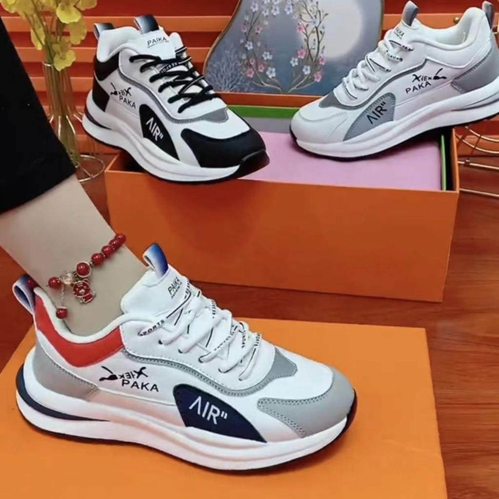 Men and Women Same Style Hot and Fashionable Breathable Leather Mesh Trendy Paired with Casual Couple Dad Shoes Casual Sports Shoes