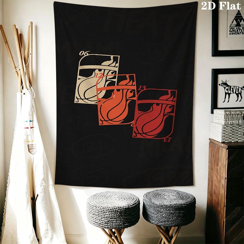 Miami Heat Fire Passion Threepiece Set 1 Duvet Cover 2 Pillowcase Without Core Bedding Set Christmas Birthday Gift
