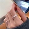 Feel Inextricable Ring 925 Silver Cold Wind Opening Adjustable Index Finger Ring