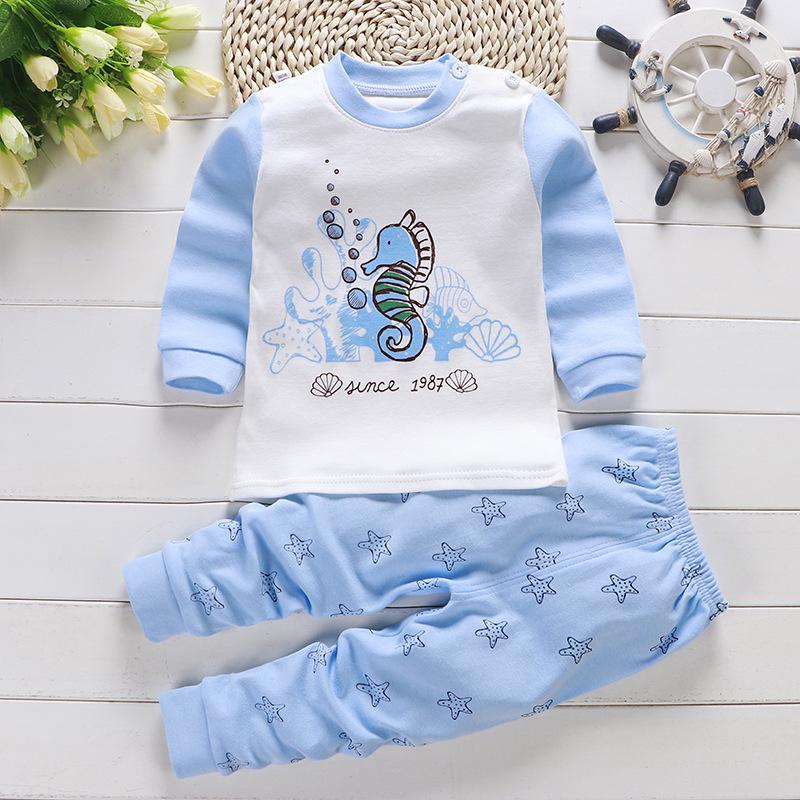 2025 Kids' Pure Cotton Underwear & Pajama Set for Boys & Girls - Autumn Wear
