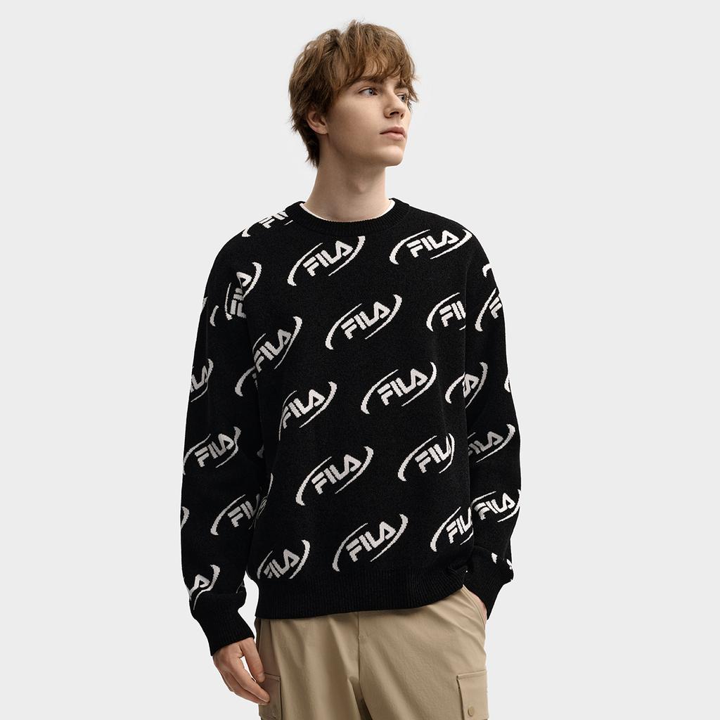 FILA ORIGINALE Sweaters Unisex Jet Black Crew Neck Moderate Other F51U549407FBK