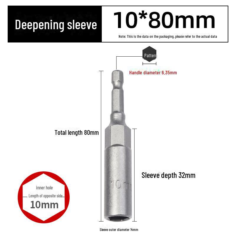 Green Forest 80mm Hexagonal Șurubelniță/Cheie Pneumatică Cap Soclu