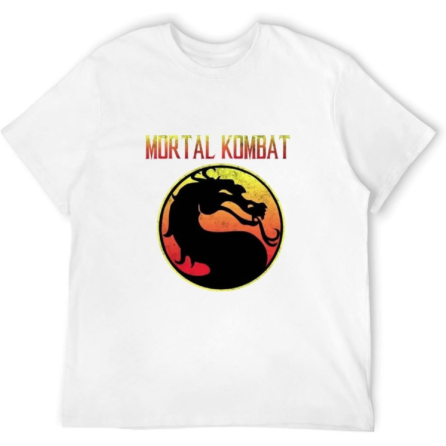 AOXINDA Todl Mortal Kombat Логотип Футболка Футболка Белая S