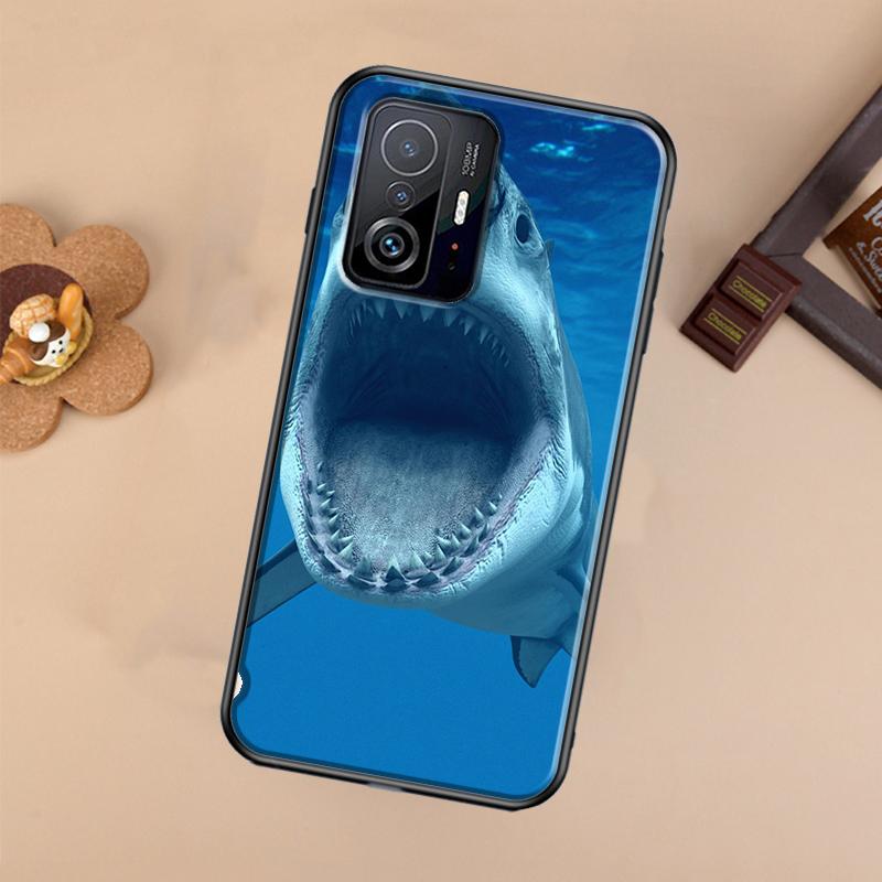 Ferocious Shark Animal Case For Xiaomi POCO X7 X6 X5 X3 Pro F3 F5 F6 M6 Pro 13 14 Ultra 11T 12T 13T 14T Pro Cover