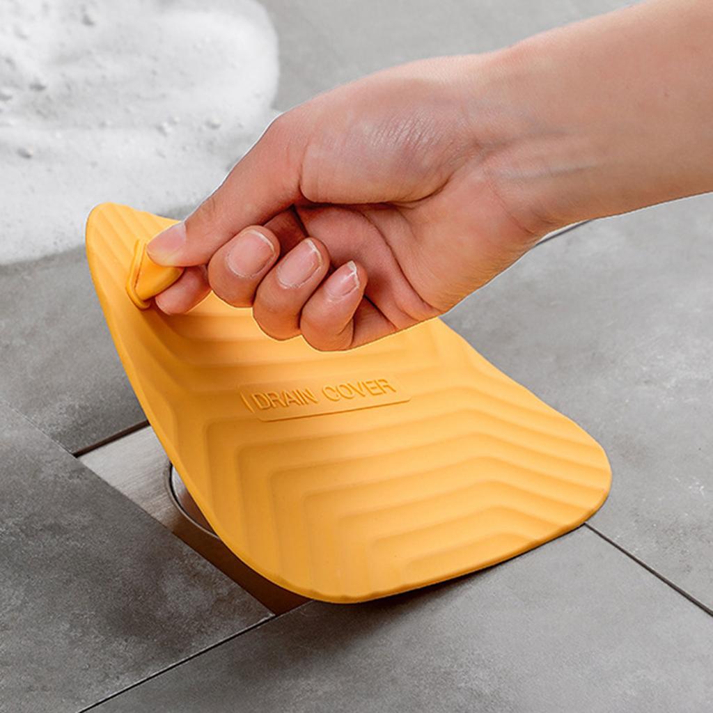 Bathroom Floor Drain Cover Square Silicone Drain Stopper Kitchen Sink Deodorant Insect-proof Sealing Cover Universal