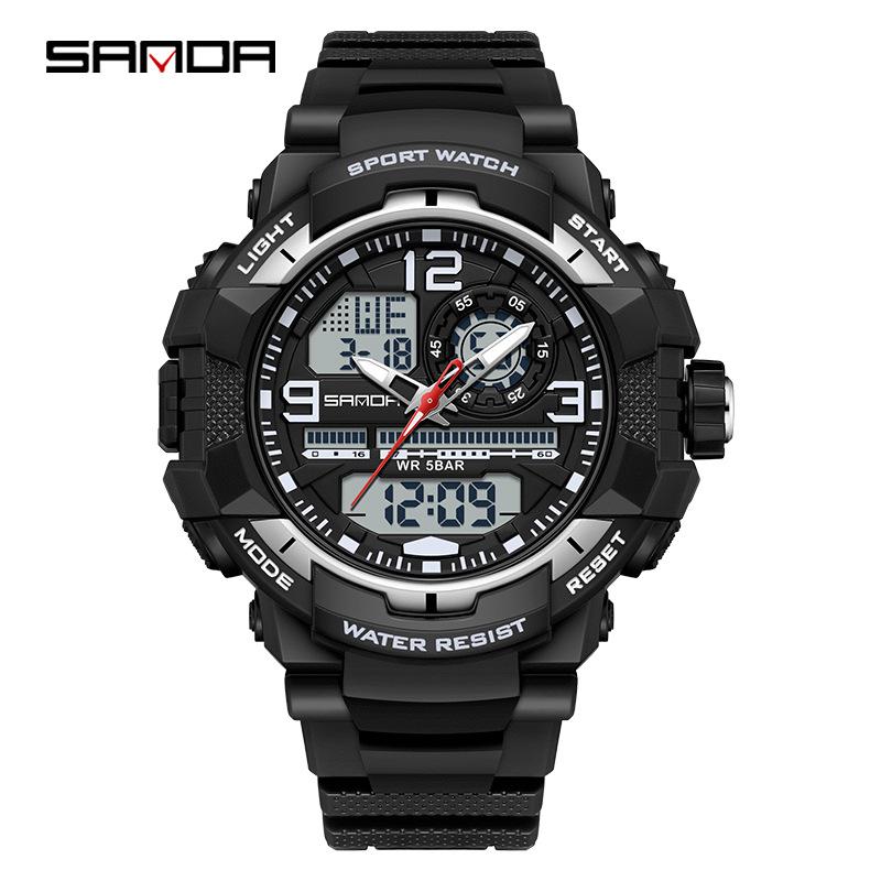 Orologio Sportivo Multifunzione Impermeabile Luminoso Sanda per Uomo e Donna