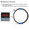NTC 10K Temperature Sensor Waterproof Thermistor Probe Oil-Resistant Stainless Steel Industrial Use