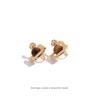 2026 High-End Saturn Cat's Eye Stone Stud Earrings - Versatile, Luxurious, and Exquisite Mosquito Coil Ear Clips