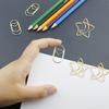 100pcs Star Moon Paper Clips Prevent Rust Skid Resistance Cute Paperclips for   Daily Use School