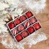 12pcs 6cm Painted Christmas Ball Set Plastic Gift Ball Xmas Tree Hanging Pendant Xmas Baubles Christmas Decorations