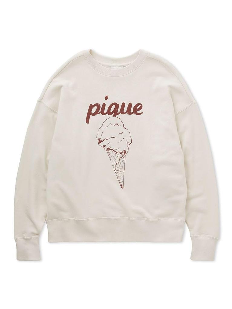 Gelato Pique Unisex Fleece Pullover with One Point PUCT254373IVR (S-M)