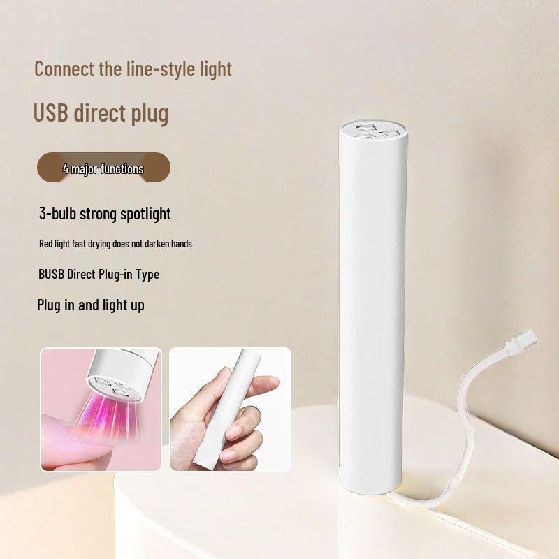 Portable Handheld UV Nail Art Lamp - Quick-Dry, Non-Blackening, Mini Phototherapy Machine