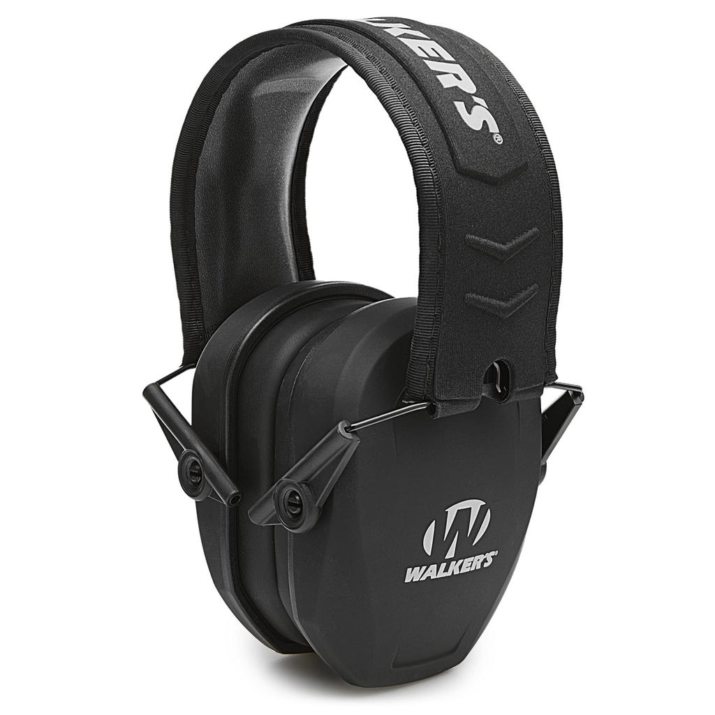 Razor Slim Passive Earmuffs Ultra Low Profile Ear Cups Walker's - - Black.