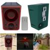 Outdoor Solar Motion Sensor Alarm Loud Noise Maker with Dog Barking Gunshot Sound Solar Infrared Induction Alarm for Home Farm