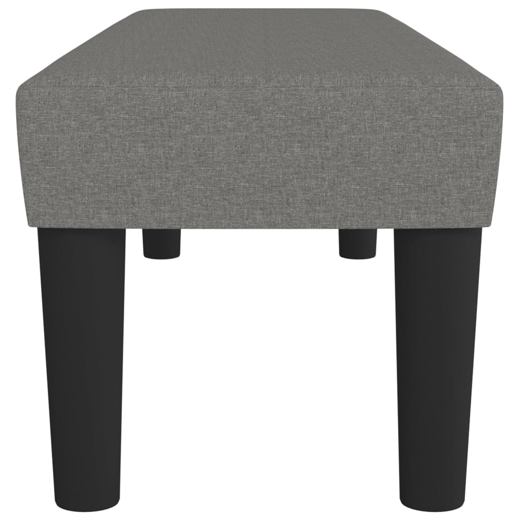 Vidaxl Bench, Dark Gray, 100X30X30 Cm, Upholstered with Fabric