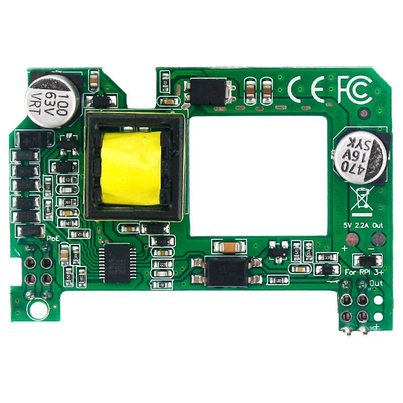 Raspberry Pi 4B/3B+ PoE Power Module with Heatsink, Plug-and-Play Router, Ethernet Cable.
