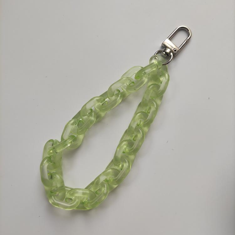 Handy-Fingerriemen Kette, Acryl Handy-Zubehör Riemen Kette Handgelenk Schlüsselanhänger Riemen Fingerarmband Kette