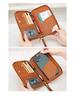 2024 RFID Travel Passport Holder & Ticket Organizer - Multifunctional Zipper Document Bag