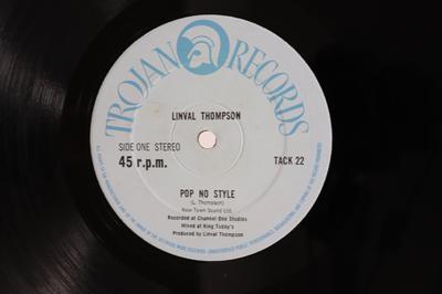 12inch Record LINVAL THOMPSON  SCIENTIST  Pop No Style  Second Hand Girl TACK22 TROJAN RECORDS 1980 UK Reggae Ska  Dub Used