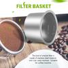 Haskoss 4-częściowy zamienny koszyk filtra do kawy 51 mm do ekspresu do espresso DeLonghi Portafilter bez dna