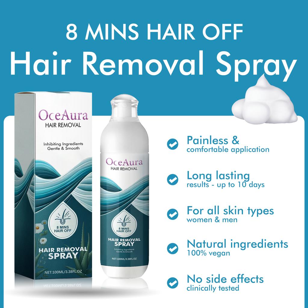 Hair Removal Spray Painless Hair Growth Inhibitor Leg Arm Armpit Permanent Depilatory Non-Irritating Formula Smooth Skin Care