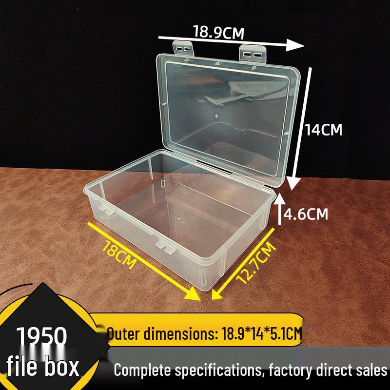 1950 Flip-top Transparent Plastic Storage Box for Bedroom Sundries, Sketch Tools & Electronic Components