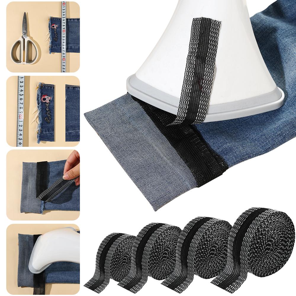 New Self-Adhesive Pants Paste Iron-on Hem Tape Trousers Legs Edge Repair and Shorten Tools DIY Sewing Fabric Apparel Accessories