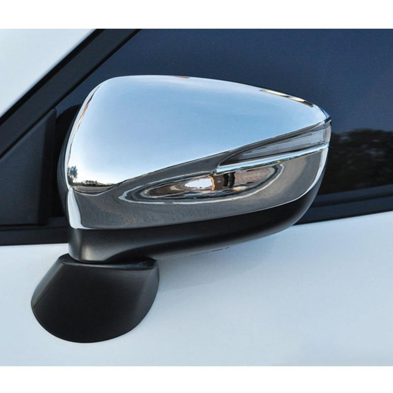 For Mazda CX-3 CX3 2017 2018 Car Stick Rear View Styling Side Glass Mirror Cover Trim Frame Eyebrow 2PCs