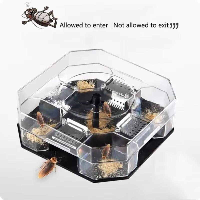 Cockroach Trap Bug Catching Tool Cockroach Box Home Indoor Kitchen Safety Physical Bug Size Pass Kill Trap Trap