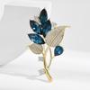 Women's  Luxury Exquisite Elegant Elegant Flower Brooch Luxury Exquisite Brooch Autumn And Winter Coat Design Sense