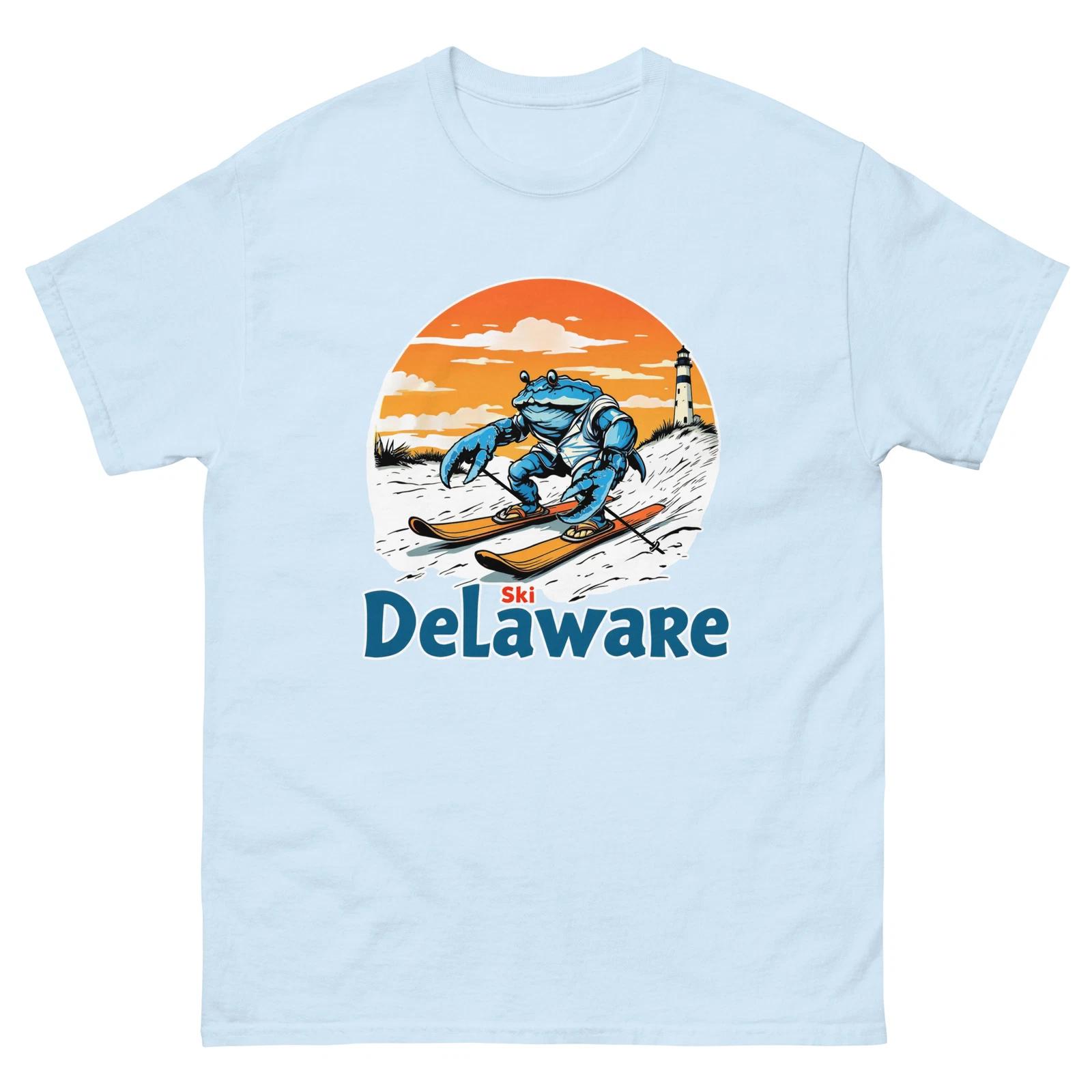 Ski Delaware Blue Crab Perfect gift for beach lovers, Unisex classic tee L